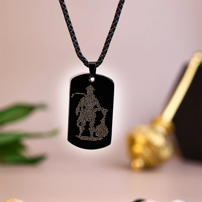 Hanuman Chalisa pendant with chain (locket)