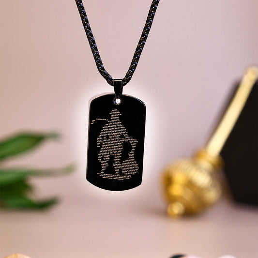 Hanuman Chalisa pendant with chain (locket)