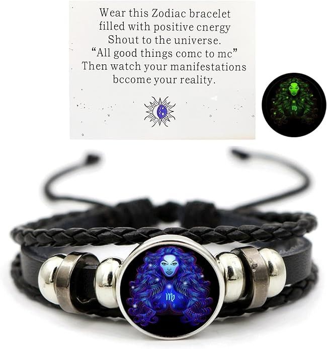 Zodiac Constellation Leather Guardian Bracelet