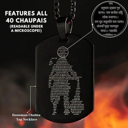 Hanuman Chalisa pendant with chain (locket)