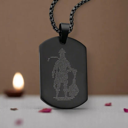 Hanuman Chalisa pendant with chain (locket)