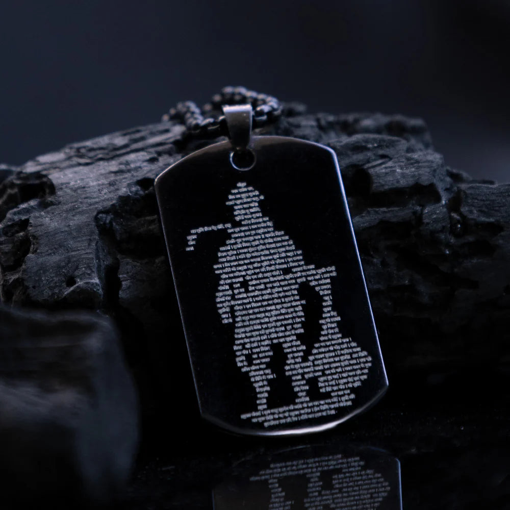 Hanuman Chalisa pendant with chain (locket)